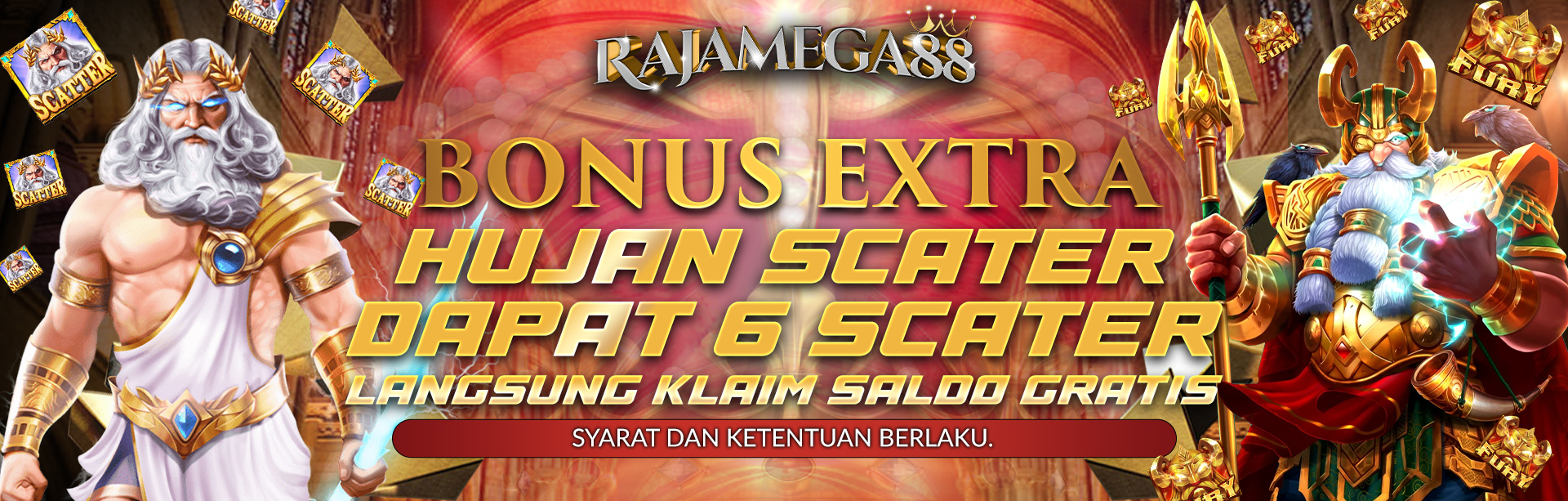 BONUS EXTRA HUJAN SCATER DAPAT 6 SCATER